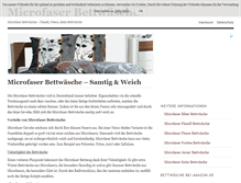 Tablet Screenshot of microfaser-bettwaesche.net